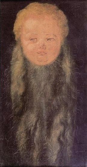 Albrecht Durer Kopf eines bartigen Kindes Norge oil painting art
